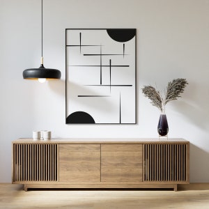 Black Lines Wall Art, Abstract Black Lines Art, Minimalist Art, Black Lines Art, Abstract Print, Digital Download, Wall Art for Living Rooms