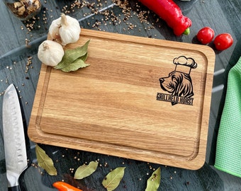 Personalisiertes Schneidebrett aus Eiche für die Grillsaison, Gravur, ideal als Geschenk für Männer, Grillbrett, Steakbrett