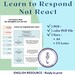 Learn to Respond Not React Worksheet Therapeutic Worksheets - Etsy