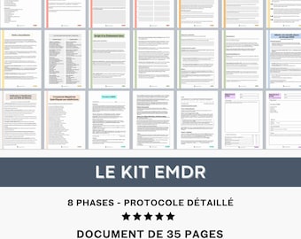 EMDR Kit Protocol Script Negative Cognitions Trauma Treatment EMDR Therapy Post-Traumatic Disorder EMDR Cognitive Weaving