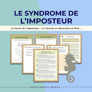 Le Syndrome de l'Imposteur Feuilles de Travail Psychoéducation Auto Régulation Estime de Soi Outil Thérapeutes Psychologie en Français TCC image 4