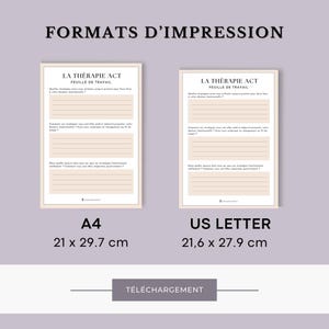 K&ouml;nnte beinhalten: Zwei druckbare Arbeitsbl&auml;tter f&uuml;r eine Therapie&uuml;bung namens "Die Therapie Act". Die Arbeitsbl&auml;tter werden in zwei verschiedenen Gr&ouml;&szlig;en gezeigt: A4 (21 x 29,7 cm) und US Letter (21,6 x 27,9 cm).