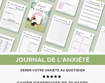 Anxiety Journal Calming & Anxiety Tracker Therapy Tools Therapy Office Decor DBT CBT Anxiety Worksheets Grounding
