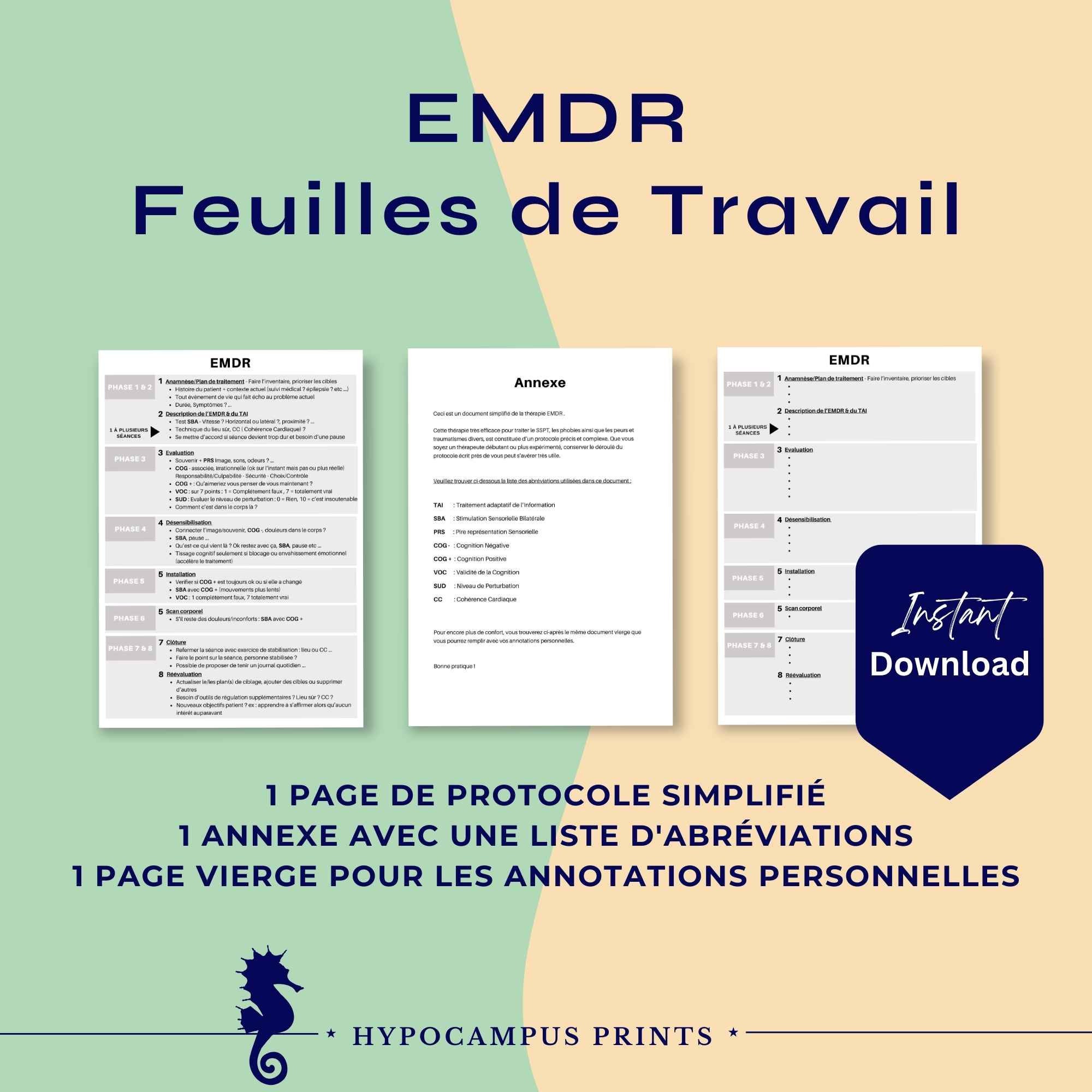 EMDR Simplified Protocol, Trauma Treatment, EMDR Script, PTSD, Emdr ...