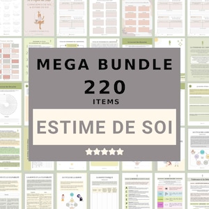 Méga Bundle Estime de Soi Cahier d'exercices Syndrome de l'Imposteur Honte & Culpabilité Enfant Intérieur Les Cartes des Qualités Et Plus !