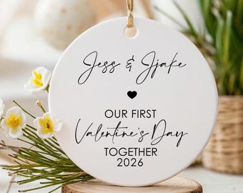 Regalo personalizzato per il primo San Valentino insieme, regalo per il primo San Valentino, ricordo del primo San Valentino sposato, regali di San Valentino, regalo per coppia