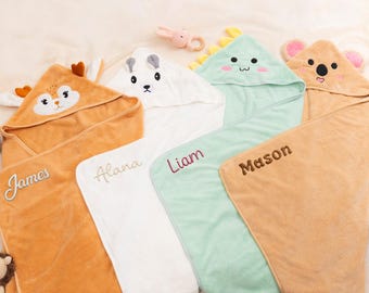 Custom Baby Towel with Name, Baby Christmas Gift, Soft Hooded Towel for Newborn, Easter or First Birthday Present, Personalized Keepsake