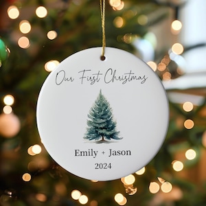 First Christmas Married Ornament | Mr Mrs Ornament | Personalized Wedding Gift | Newlywed Christmas Gift | Our First Christmas Ornament
