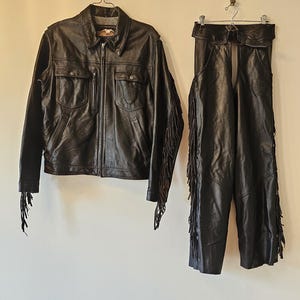Vintage Harley Davidson Leather Pants - Etsy