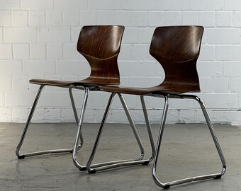 Elmar Flötotto | Pagholz | Designklassiker | Stapelbar | Chrom