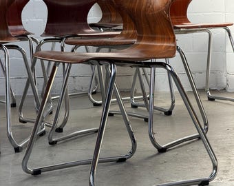 Elmar Flötotto | Pagholz | Designklassiker | Stapelbar | Chrom