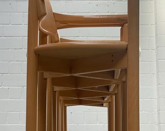 Rainer Daumiller | | Hirtshals Sägewerk | massives Buchenholz | 1/4 Stühlen | Designklassiker | Stuhl | Hergestellt in Dänemark