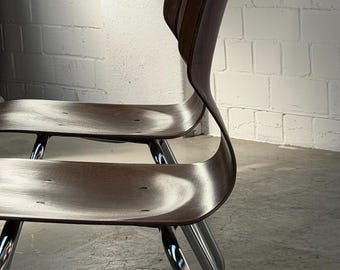 Elmar Flötotto | Pagholz | Designklassiker | Stapelbar | Chrom