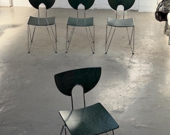 Tedesco / impilabile / moderno / sedie / cromate / Walter Leeman / Kusch + Co / sedia Mikado /