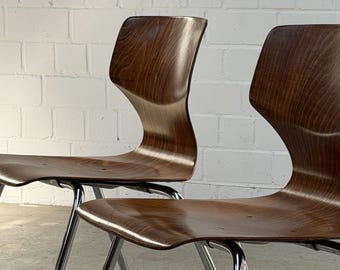 Elmar Flötotto | Pagholz | Designklassiker | Stapelbar | Chrom