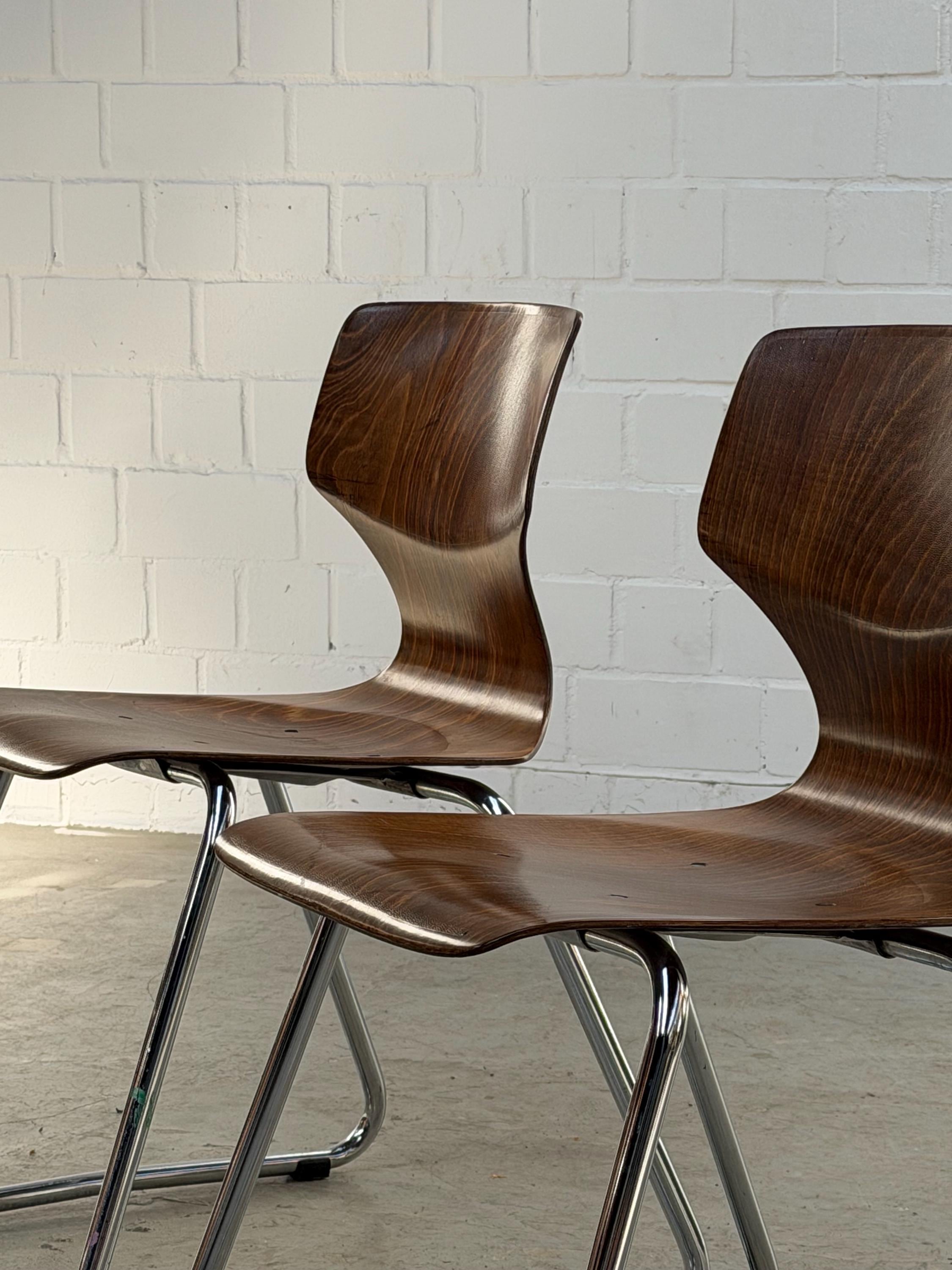 GALVANITAS社×PAGHOLZ社製 Elmar FlotottoチェアB Elmar Flötotto | Pagholz | Designklassiker | Stapelbar | Chrom