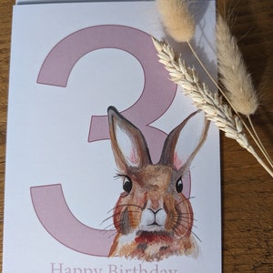 Biglietto personalizzato per il 3° compleanno