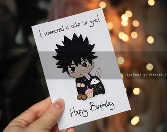 Anime Birthday Card, Anime Card, Anime Greeting Card