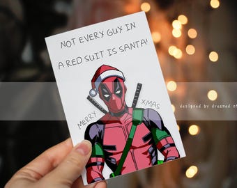 Tarjeta navideña de película, Tarjeta navideña de cómics, Tarjeta navideña divertida