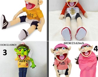 LOVOICE Jeffy's sister Feebee Puppet Plush Toy Doll,Mischievous Funny  Puppets Toy with Working Mouth,Birthday Christmas Halloween Party Gift for  Kid : : Toys & Games