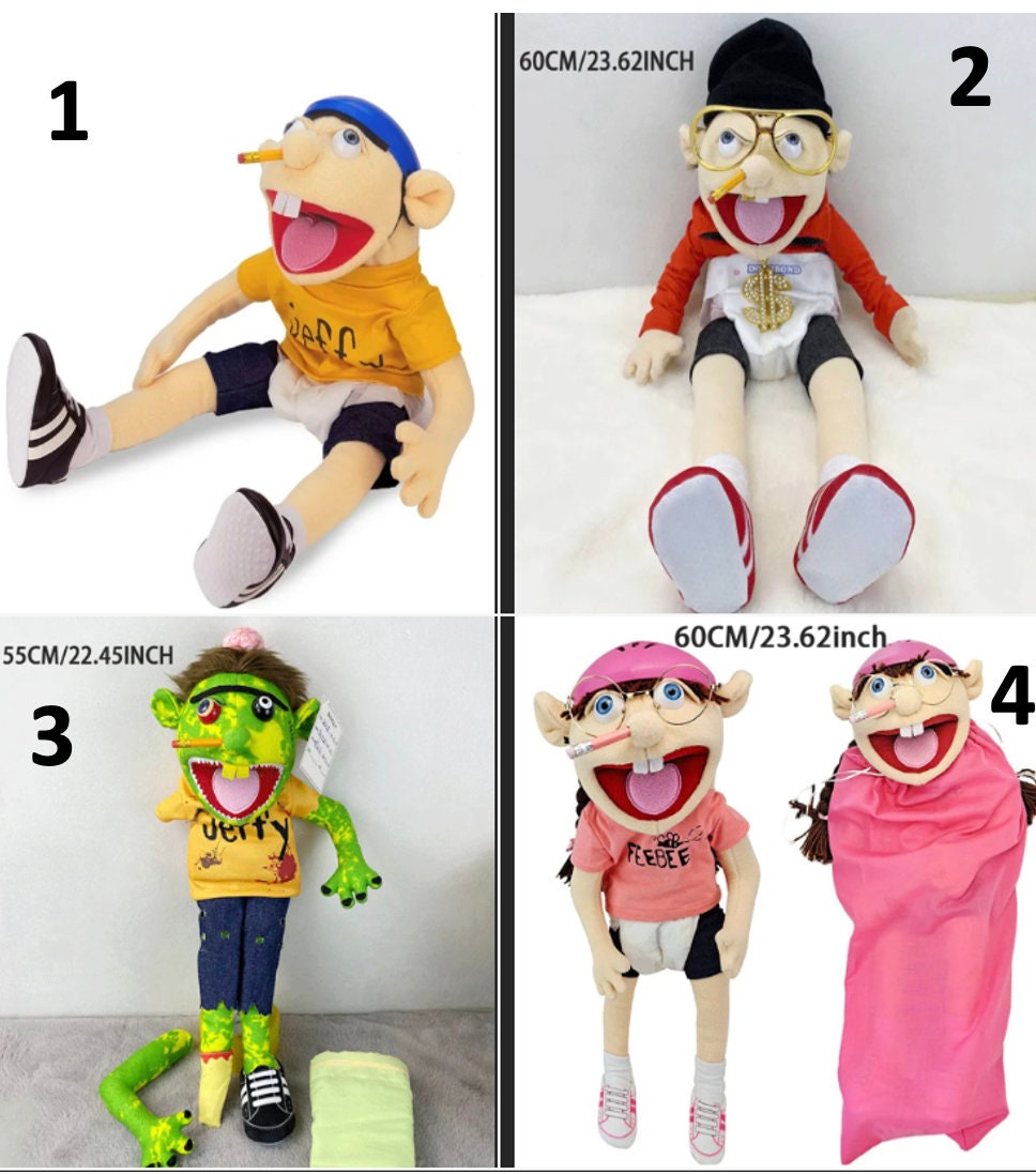 38/60cm Jeffy Puppet Cartoon Jeffy Puppet Plush Toy Jeffy Dolls