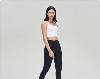 Top soutien-gorge de sport pour femme, beau soutien-gorge croisé, soutien-gorge de fitness, hauts de course antichocs d'entraînement, soutien-gorge de yoga pour femme, vêtements de sport faits main