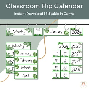 Plant Classroom Flip Calendar