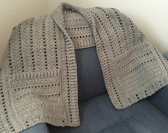 Crochet Pocket Shawl Pattern: Beginner-Friendly PDF (Digital Download)