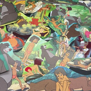 Disney Story Cartoon Fussy CutsJunk Journal Ephemera, Scrapbooking Images jungle book
