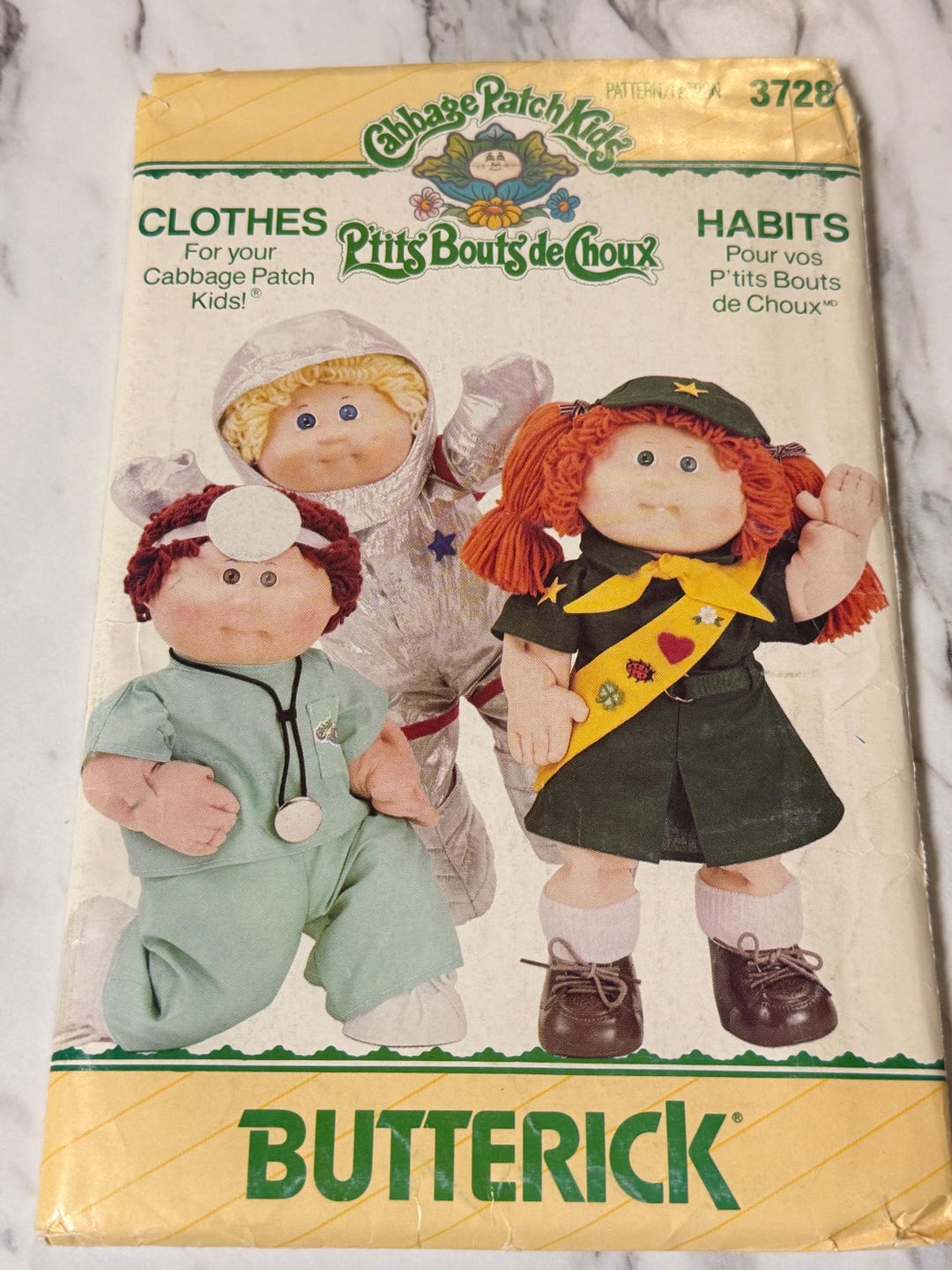 Cabbage Patch Kids Sewing Pattern - Butterick 3728 - Etsy