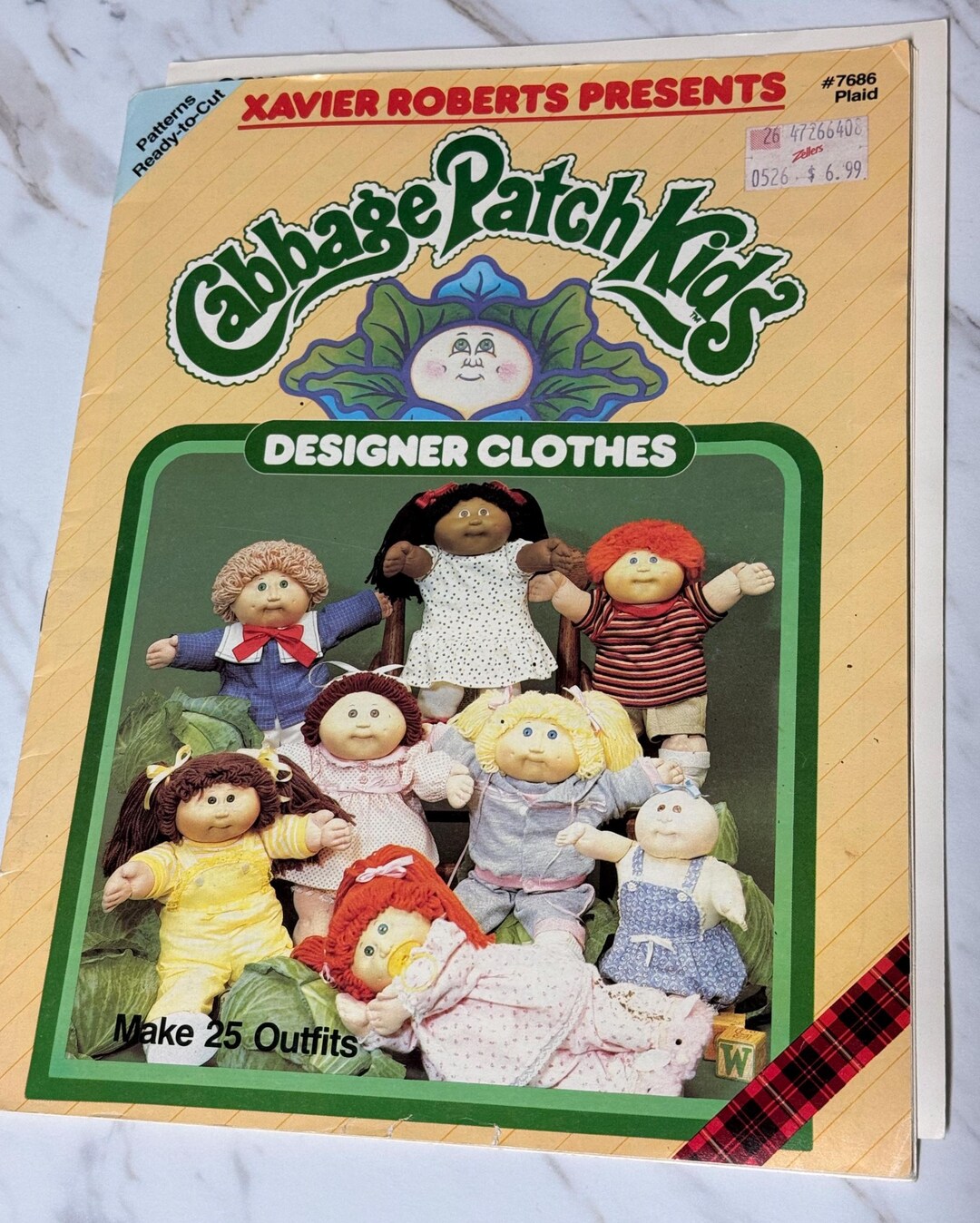 Cabbage Patch Kids Sewing Pattern Magazine - Plaid 7686 - Etsy
