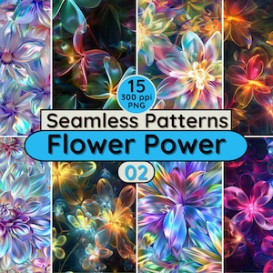 Seamless Patterns Frühling Blume Sommer Natur Blumen floralen PNG Hintergrund-Download für Karte Scrapbook Textil Stoff Tapeten Journal