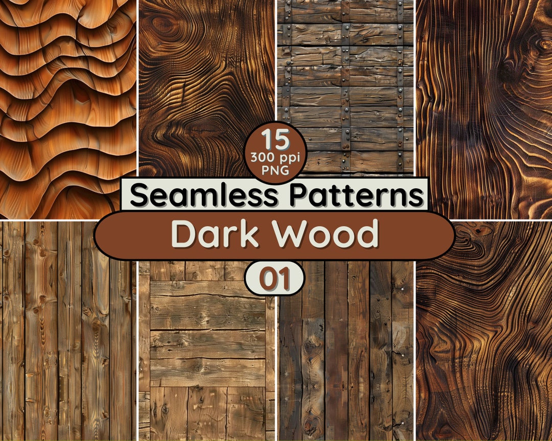 Dark Wood Textures Seamless Patterns PNG Background Download for Card ...