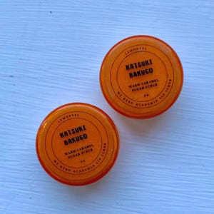 katsuki bakugo | warm caramel scented my hero academia lip scrub