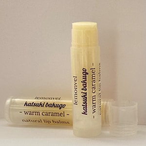katsuki bakugo | warm caramel scented my hero academia lip balm