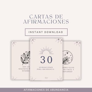 Tarjetas de Afirmación de Abundancia: Herramienta para una Mentalidad Positiva (Digital e Imprimible)
