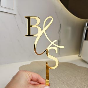 Initials Wedding Cake Topper