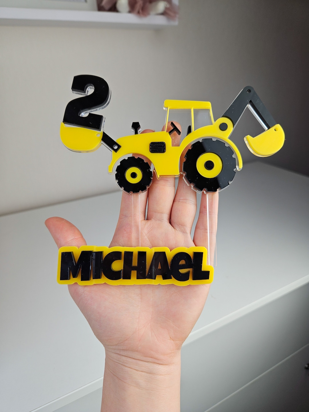 Digger Cake Topper Digger Cake Decor Construction Lover Cake Decoration