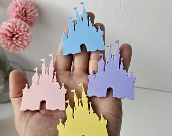 Acrylic Princess Castle Cake Topper: Birthday Party Decoration
