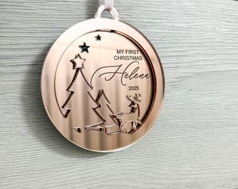 Personalized Baby's First Christmas Ornament | Acrylic Keepsake