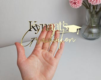 Acrylic Graduation Cake Topper: Elegant Party Decor
