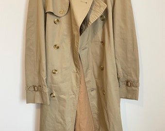 Trench vintage BURBERRY avec doublure amovible en laine, manteau de luxe vintage, manteau Old Money beige