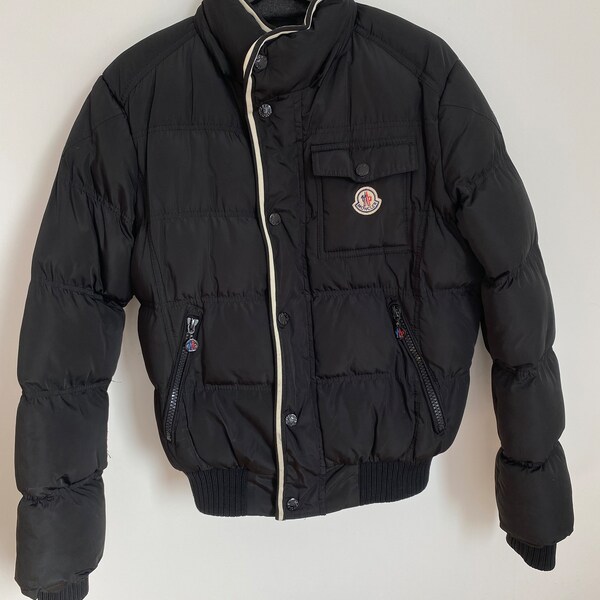 Moncler Black and white Jacket, Luxury Outerwear, Designer Spring Coat, Classic Style, High-End Fashion