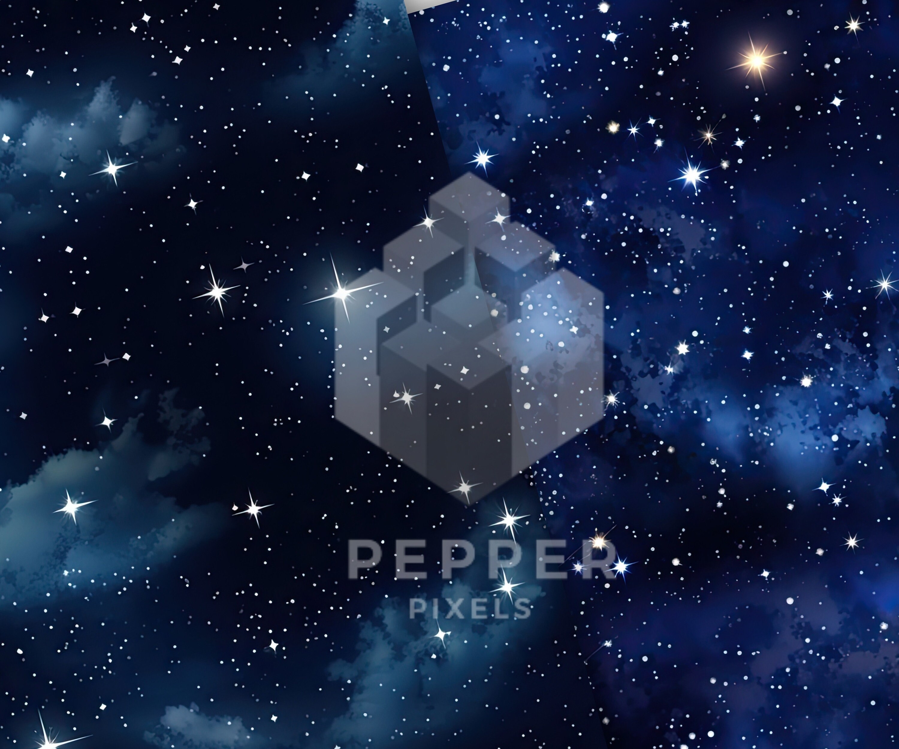 12 Starry Night Digital Papers, Seamless Patterns, 12x12, Realistic ...