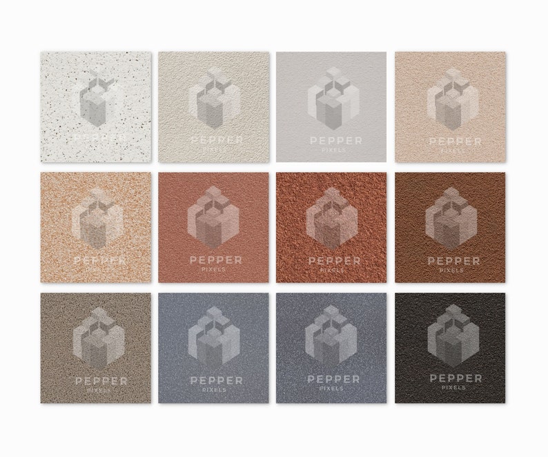 12 Sandpaper Textures Digital Papers, Seamless Patterns, 12x12 ...