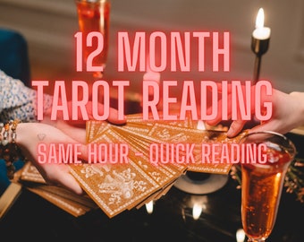 12-Monate Zukunft Tarot-Lesung: Liebe, Karriere & Mehr