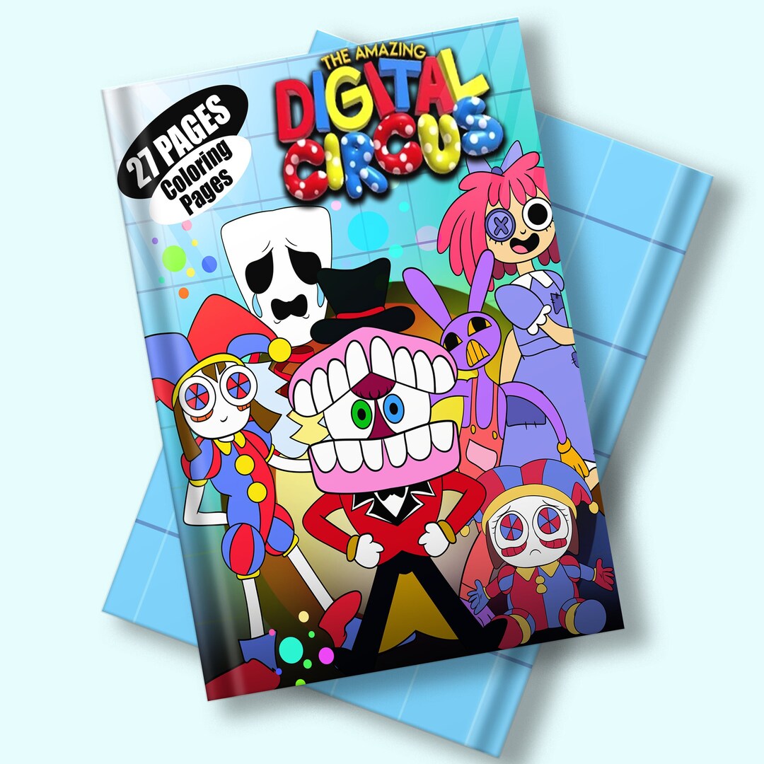 The Amazing Digital Circus Digital Coloring Pages of Jax, Caine, Ragatha, Zooble, Gangle, and ...