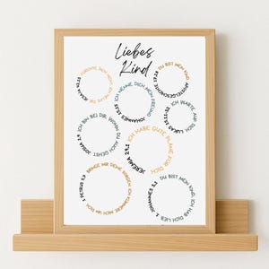 Póster minimalista cristiano para guardería | Carta de amor de Dios para los niños | Publicación de versículos bíblicos | Habitación infantil | Idea de regalo | A4 | A3