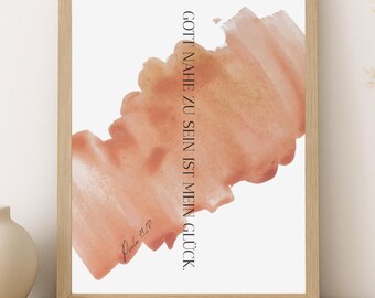 Christian Poster | Bible Verse Poster | Gift Idea | Bible Verses | Psalm 73:28 | Minimalist Poster | Christian Wall Decor |