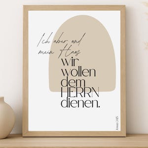 Blessing | House Blessing Poster | Christian Poster | Bible Verse Poster | Gift Idea | Bible Verses | Joshua 24:15 | Minimalist Poster